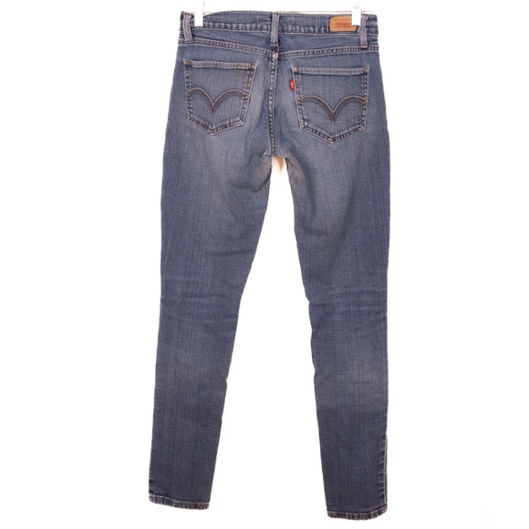 Levis Too Superlow 524 Faded Denim Jeans, Size 5M - Picture 6 of 8